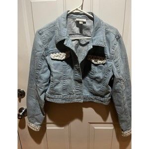 Jean Jacket dress barn with lace